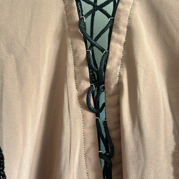 Cocktail Lace-Up Mini Dress Witch Whimsigoth LBD Romantic Lola Rose Sexy Lace - Picture 10 of 13